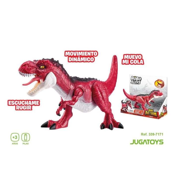 Figura dinosaurio t- rex robo alive, dino action, 21x14x6cm 2