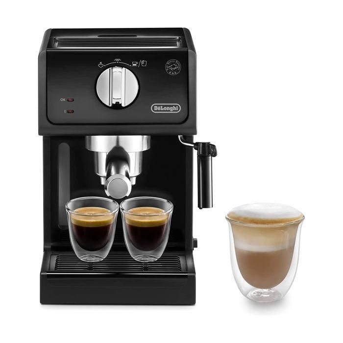 Delonghi ECP31.21 Cafetera espresso con bomba, 15 bares, Negra