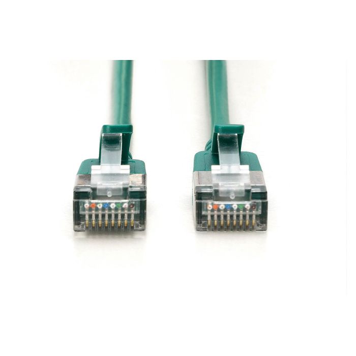 Digitus CAT 6A F/FTP Slim Patchkabel 0,30m verde 1 Digitus CAT 6A F/FTP Slim Patchkabel 0,30m verde 1