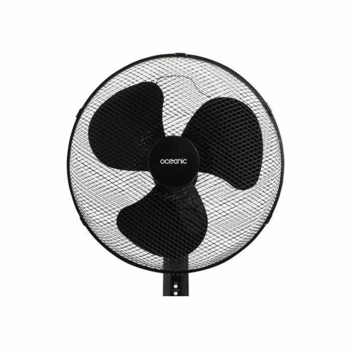 OCEANIC Ventilador de pie - 45 W - Ø 44 cm - 3 velocidades - Oscilante - Inclinable - Negro 2