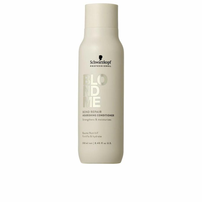 Schwarzkopf BLONDME Bond Repair Acondicionador Nutritivo Cabello Rubio Normal a Grueso Tecnología 3D Bond Creation 250 ml