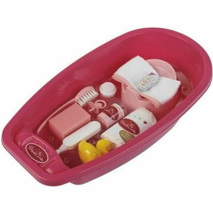 Klein PRINCESS CORALIE Bañera Grande con Accesorios para Muñecas hasta 50cm, Juego de Baño Bebé para +3 Años