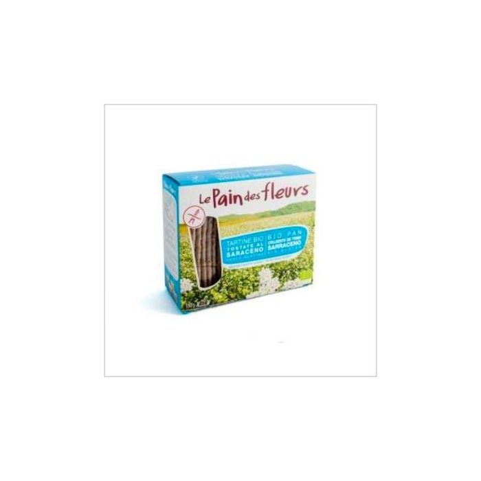 LE PAIN DES FLEURS Cracker Trigo Sarraceno Bio, Sin Sal, Sin Gluten, Vegano - Fuente de Fibra y Magnesio, 150g