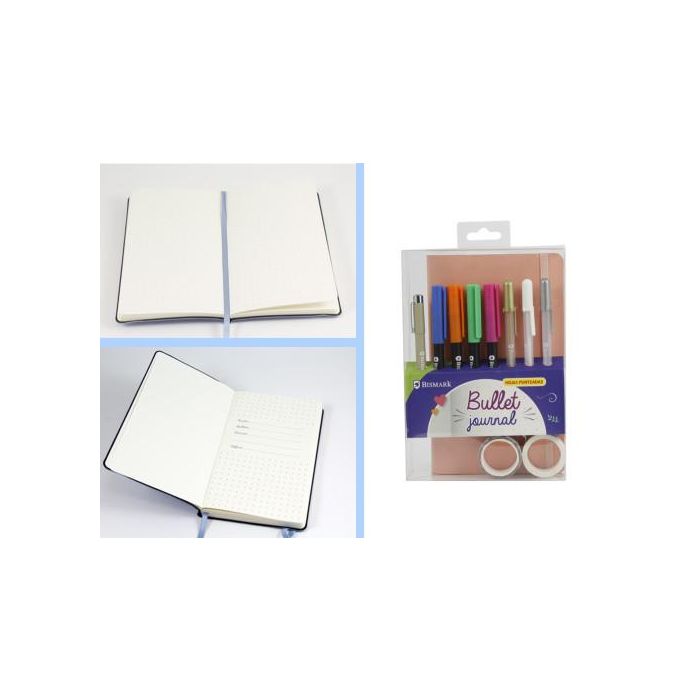 Set Libreta Bullet Soft + Rotuladores Pincel y Boligrafoos Bismark Ingraf 330619 1