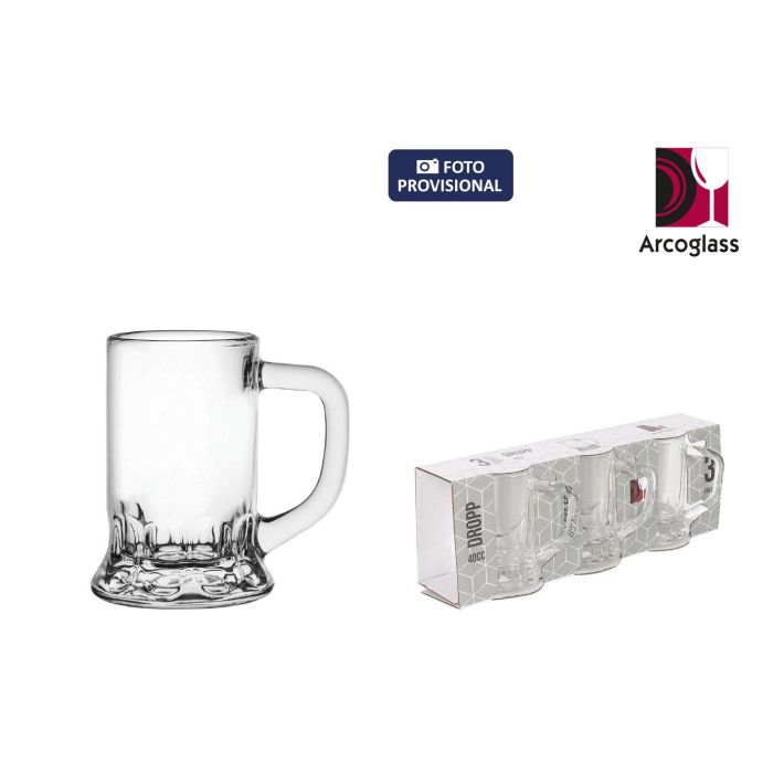 La Mediterranea Set de 3 Jarritas con Asa Dropp 40 cc, Ø 3.6 x 6.5 cm, 86 g cada una (36 Cajas) La Mediterranea Set de 3 Jarritas con Asa Dropp 40 cc, Ø 3.6 x 6.5 cm, 86 g cada una (36 Cajas)