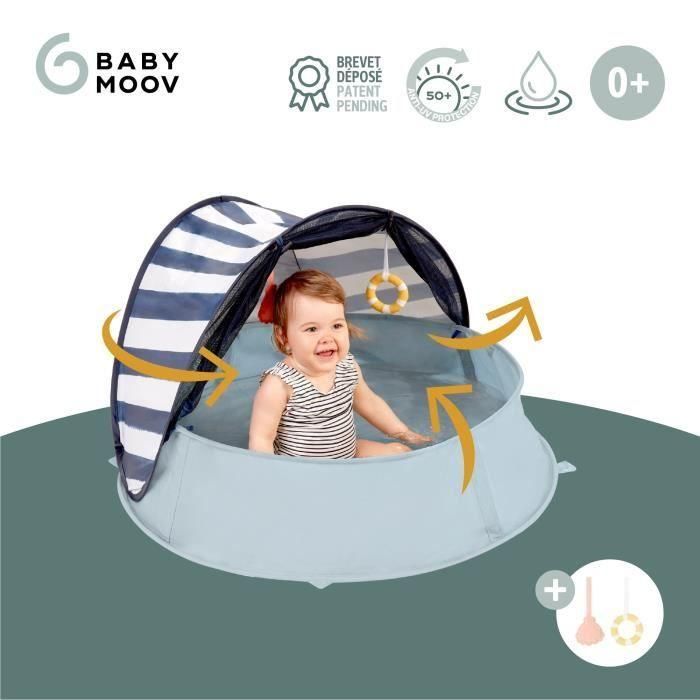 Babymoov Aquani Mariniere Parque Infantil 3 en 1 Anti-UV SPF 50+ Cama Supletoria Piscina Pop-up Desde Nacimiento Mosquitera 3