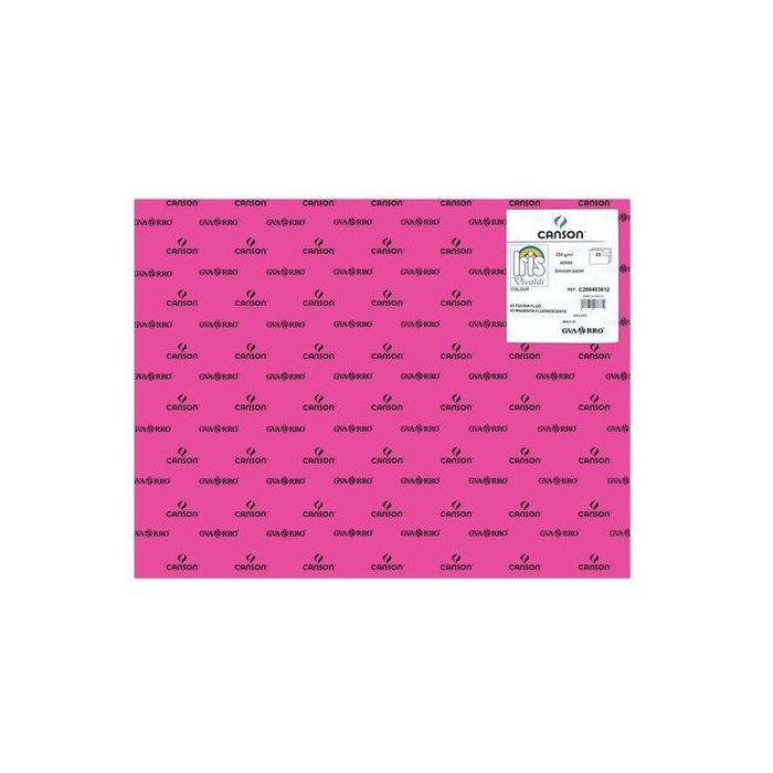 Cartulina Fluor 50X65 Cm Iris 250G Fucsia Paquete De 25
