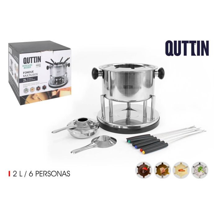 Quttin Fondue Multiusos 2L para 6 Personas (6 Unidades)