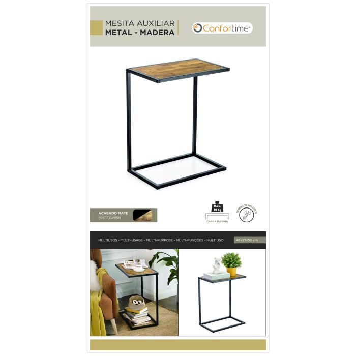 Mesita Auxiliar Confortime 40x25x50 cm (3 Unidades) 2 Mesita Auxiliar Confortime 40x25x50 cm (3 Unidades) 2