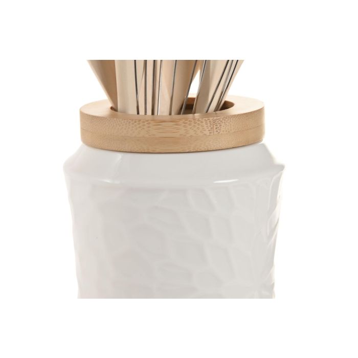 Utensilios Basicos DKD Home Decor Blanco 11 x 25 x 11 cm Set de 6 3 Utensilios Basicos DKD Home Decor Blanco 11 x 25 x 11 cm Set de 6 3