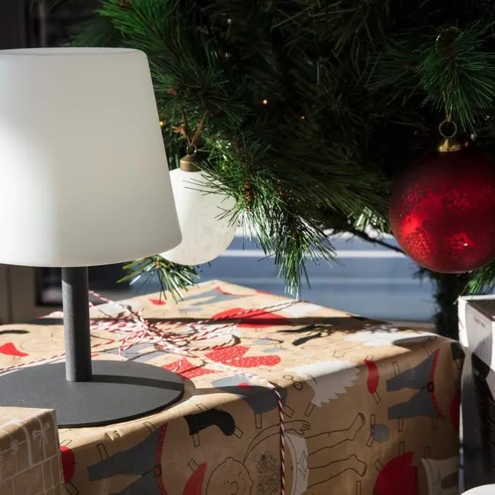 Lumisky Lámpara de Mesa LED Inalámbrica Standy Mini Rock - Gris y Blanco - 25 cm Lumisky Lámpara de Mesa LED Inalámbrica Standy Mini Rock - Gris y Blanco - 25 cm