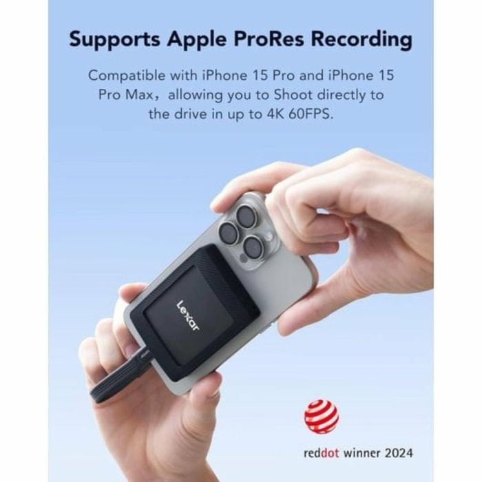 Disco Duro Externo Lexar LSL500M001T-RNBNG Negro 1 TB 5 Disco Duro Externo Lexar LSL500M001T-RNBNG Negro 1 TB 5