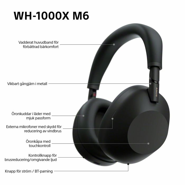 Auriculares Sony WH1000XM6B.CE7 Negro 19 Auriculares Sony WH1000XM6B.CE7 Negro 19