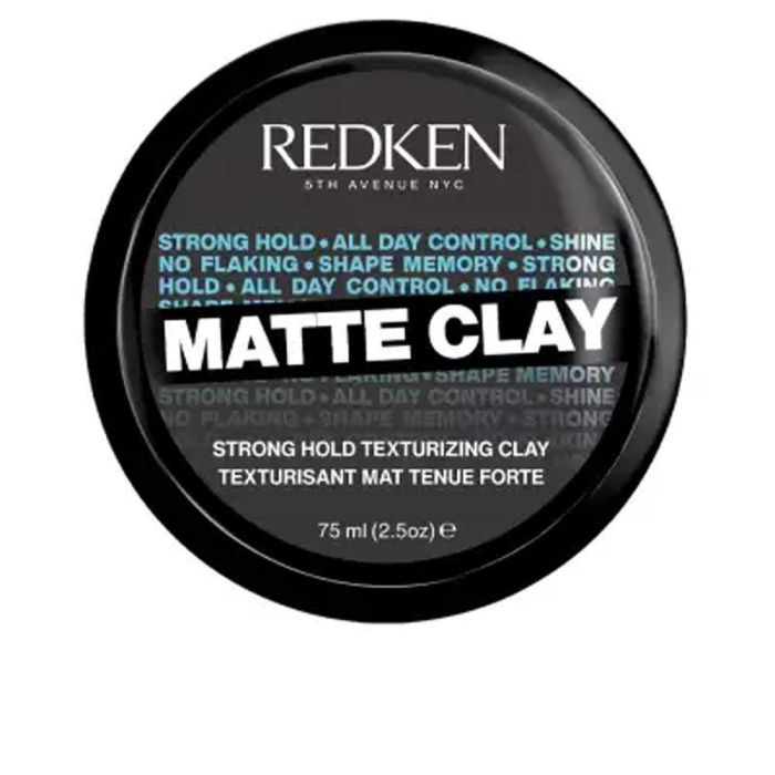 Redken Matte Clay Pasta Texturizante Fijación Fuerte Acabado Mate 75ml Redken Matte Clay Pasta Texturizante Fijación Fuerte Acabado Mate 75ml