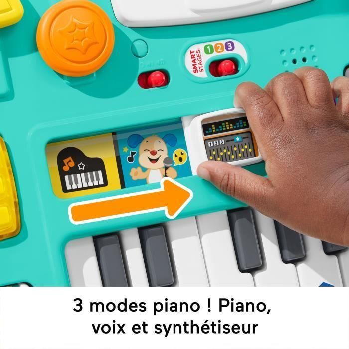 Fisher-Price HRB64 Mesa de Actividades Mi DJ Musical Interactiva, Juguete Ríe y Disfruta para Bebés y Niños Pequeños 3