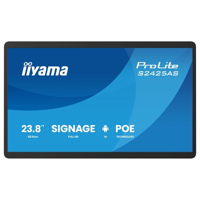 iiyama ProLite S2425AS-B1P - Pantalla Digital 23.8" Full HD IPS, Android SoC, Wi-Fi 6, USB-C, Altavoces 10W, 24/7, VESA 100x100, Negro 2 iiyama ProLite S2425AS-B1P - Pantalla Digital 23.8" Full HD IPS, Android SoC, Wi-Fi 6, USB-C, Altavoces 10W, 24/7, VESA 100x100, Negro 2