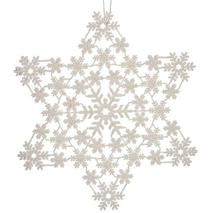 Adorno Navideño Estrella Nácar 31,5 x 32 x 0,1 cm (24 Unidades) 1