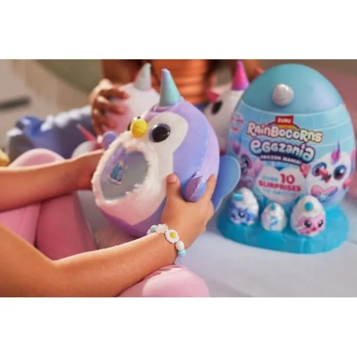 Zuru Huevo de peluche sorpresa RAINBOCORNS Eggzania Frozen Mania Tema helado Peluche con accesorios incluidos ZUR1755902011444 3
