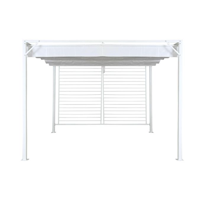 Pergola Terraza Y Jardin DKD Home Decor Blanco 296 x 225 x 296 cm 8