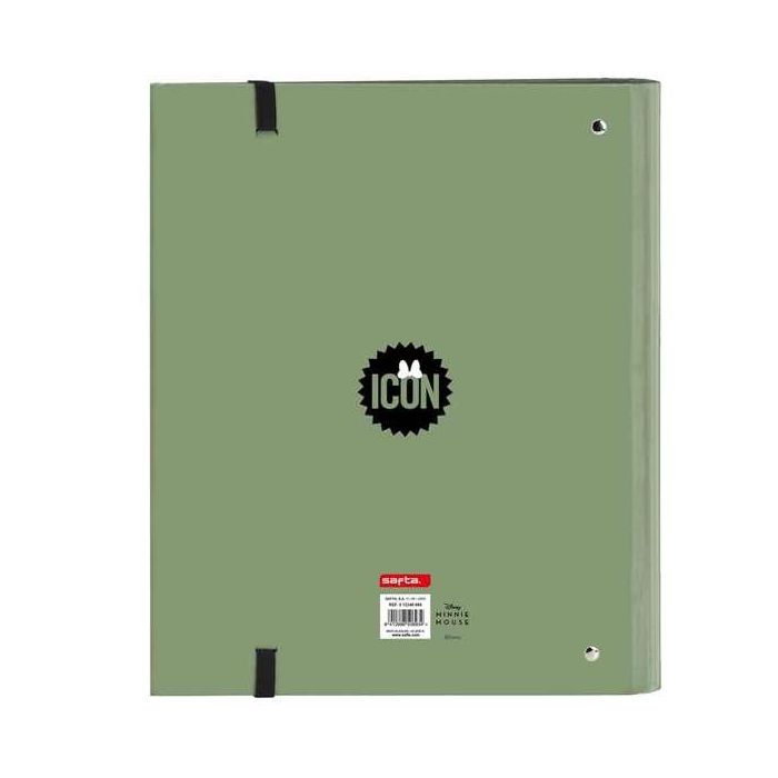 Carpeta de anillas Minnie Mouse Mint shadow Verde militar (27 x 32 x 3.5 cm) Carpeta de anillas Minnie Mouse Mint shadow Verde militar (27 x 32 x 3.5 cm)