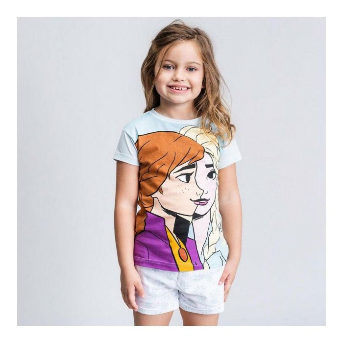 Pijama de Verano Frozen Azul claro 5 Pijama de Verano Frozen Azul claro 5
