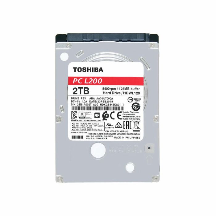 Disco Duro Toshiba HDKGB91ZKA01T 2,5" 2 TB 9 Disco Duro Toshiba HDKGB91ZKA01T 2,5" 2 TB 9