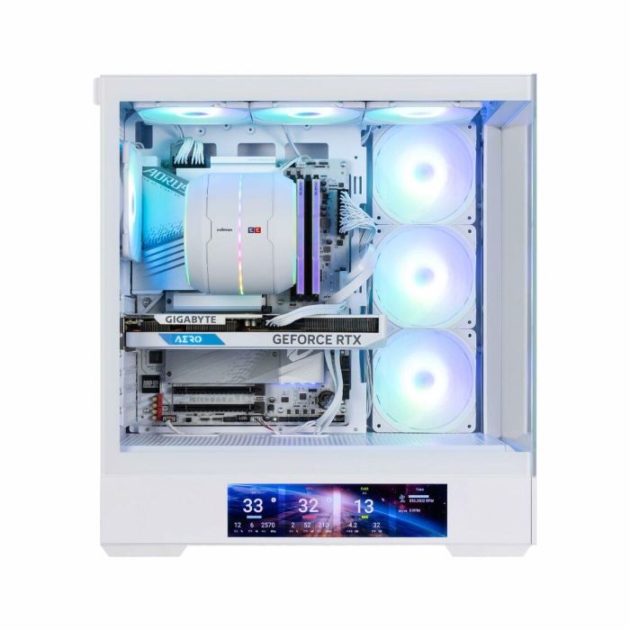 Zalman P40 DS WHITE Midi Tower Blanco para PC con Pantalla LCD 9.1", Compatible ATX, Micro ATX, Mini-ITX 11