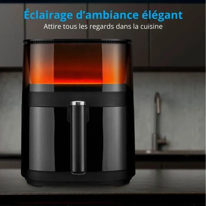 Medion Freidora de aire caliente sin aceite MD 11780 - 5 L - 1500 Watt - Temperatura hasta 230°C - 10 programas 1