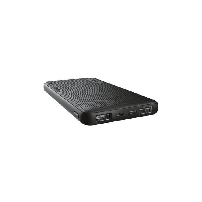 Trust 24678 Powerbank Batería Externa Portátil Ultrafina 10000mAh, 15W Carga Rápida con 3 Puertos (2x USB-A, 1x USB-C) para 3 Dispositivos Simultáneos - Negra Trust 24678 Powerbank Batería Externa Portátil Ultrafina 10000mAh, 15W Carga Rápida con 3 Puertos (2x USB-A, 1x USB-C) para 3 Dispositivos Simultáneos - Negra