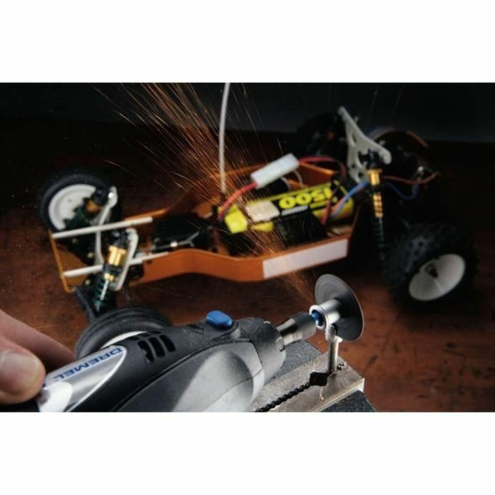 Dremel Adaptador EZ SpeedClic para cambio rápido de accesorios + 2 discos de corte para cortar metales 2