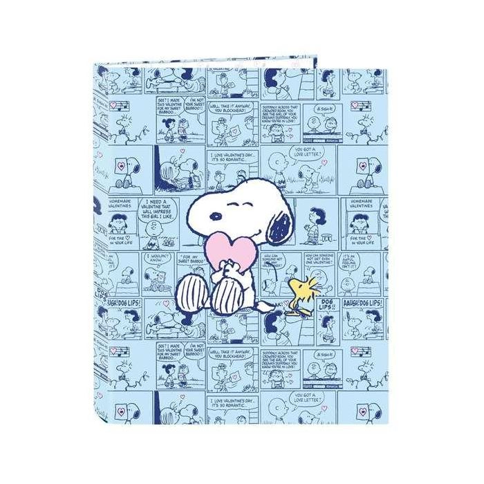 Carpeta Carton Folio 4 Anillas Mixtas Safta Snoopy Love Carpeta Carton Folio 4 Anillas Mixtas Safta Snoopy Love