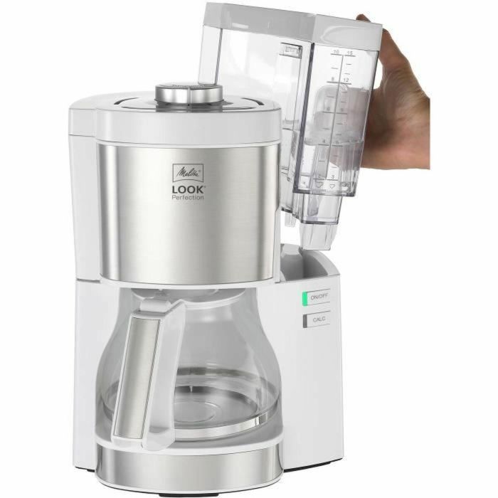Melitta 1025-05 Cafetera de Filtro Look V Perfección Blanca, 10 Tazas (1.25L), AromaSelector, Acero Inoxidable 6 Melitta 1025-05 Cafetera de Filtro Look V Perfección Blanca, 10 Tazas (1.25L), AromaSelector, Acero Inoxidable 6