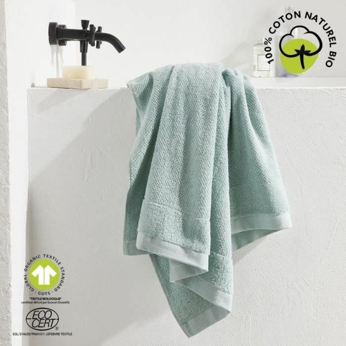 HOY TOD3574643537072 Toalla de Baño Maxi de Algodón Orgánico Celadón 90 x 150 cm