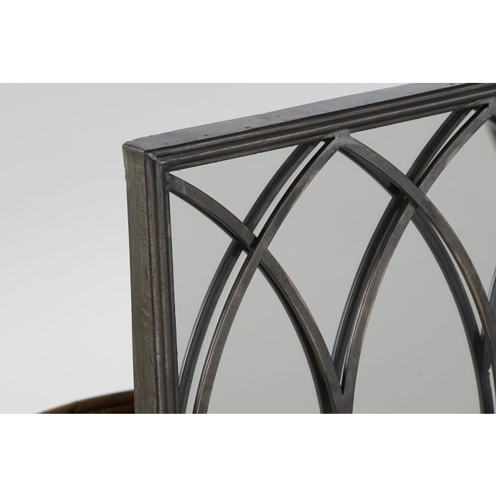 Espejo con Soporte DKD Home Decor Negro Metal Espejo 40 x 12 x 80 cm 1