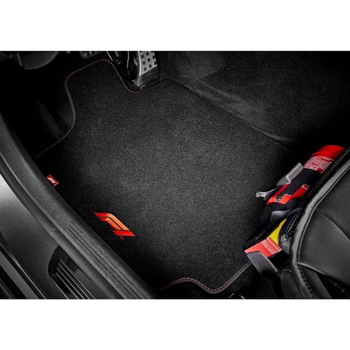 Alfombra De Coche Cm470 4Tlg Negro-Rojo F110858 5 Alfombra De Coche Cm470 4Tlg Negro-Rojo F110858 5