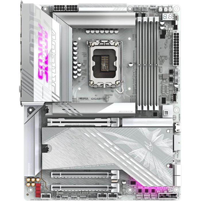 Gigabyte Placa Base Z890 A ELITE X ICE, Intel LGA 1851, DDR5, 4 DIMM, 256GB, WiFi 7, USB 3.2, HDMI, ATX - 9MZ89ELXE-00-10