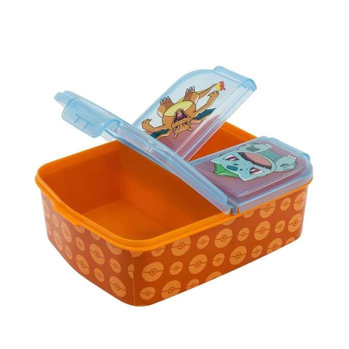 Fiambrera de Compartimentos Pokémon Multicolor 16 x 6 x 12,5 cm 4