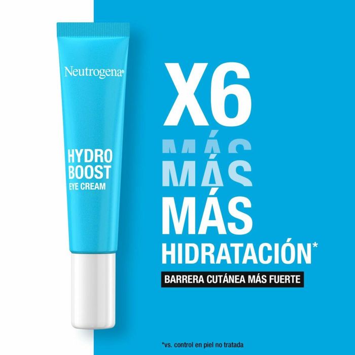 Neutrogena HYDRO BOOST Gel Crema Contorno de Ojos Anti-Fatiga, Antiojeras y Bolsas, Hidratante 24h para Piel Sensible 15 ml 2