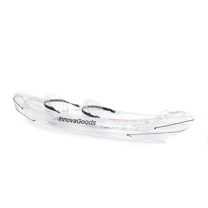 Kayak Hinchable Transparente con Accesorios Paros InnovaGoods 312 cm 2 plazas 20 Kayak Hinchable Transparente con Accesorios Paros InnovaGoods 312 cm 2 plazas 20