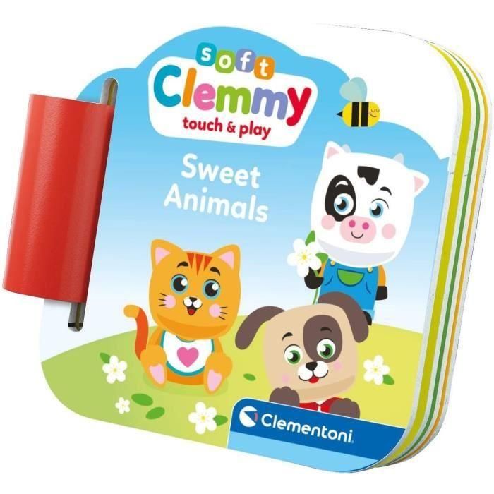 Clementoni - Cubos y animales Soft Clemmy - 6 Cubos + 3 caracteres + Libro 3