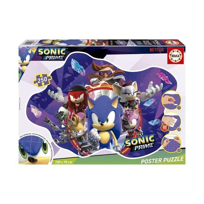 Puzzle 250 piezas sonic prime "poster puzzle" 4 Puzzle 250 piezas sonic prime "poster puzzle" 4