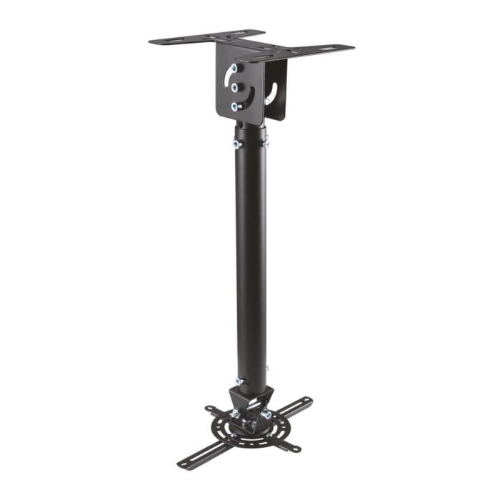AISENS - SOPORTE UNIVERSAL PRO GIRATORIO, INCLINABLE Y EXTENSIBLE DE TECHO PARA PROYECTOR 20KG, NEGR
