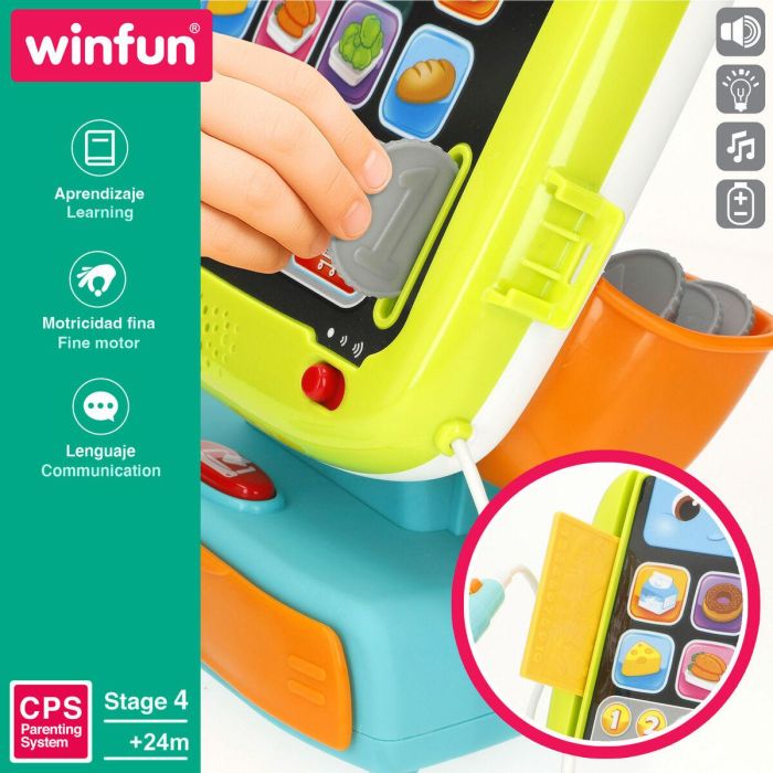 Caja Registradora de Madera con Accesorios Winfun 24 X 23 X 11 CM (2 Unidades) 4 Caja Registradora de Madera con Accesorios Winfun 24 X 23 X 11 CM (2 Unidades) 4