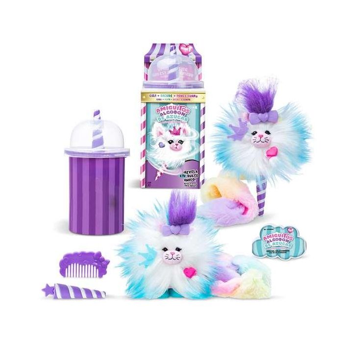 Juego peluche amiguitos algodón de azúcar.gira y agita el cono, descubrirás un peluche al que peinar, y customizar - modelos surtidos 5 Juego peluche amiguitos algodón de azúcar.gira y agita el cono, descubrirás un peluche al que peinar, y customizar - modelos surtidos 5