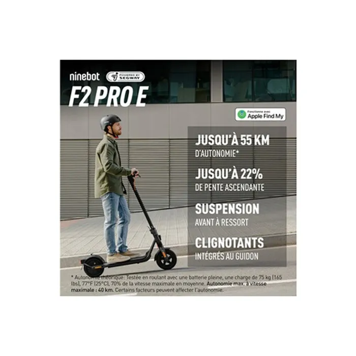 Segway KickScooter F2 Pro E Patinete Eléctrico 450W 10 Pulgadas 55 km SEG1693105990718 1 Segway KickScooter F2 Pro E Patinete Eléctrico 450W 10 Pulgadas 55 km SEG1693105990718 1