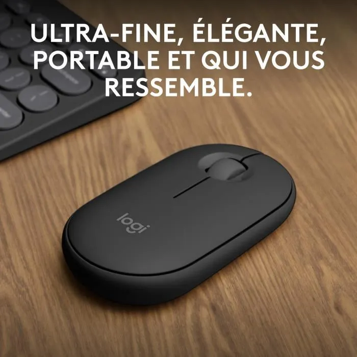 LOGITECH RATON INALAMBRICO PEBBLE MOUSE 2 M350S NEGRO. 1