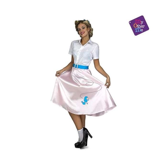 Disfraz pink lady talla m-l (vestido, cinturón y tocado) Disfraz pink lady talla m-l (vestido, cinturón y tocado)