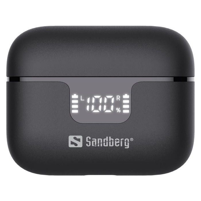 Sandberg Auriculares Inalámbricos ANC+ENC con Cancelación de Ruido Activa y Ambiental, Bluetooth, Estuche Pantalla LED Batería y Carga USB 4 Sandberg Auriculares Inalámbricos ANC+ENC con Cancelación de Ruido Activa y Ambiental, Bluetooth, Estuche Pantalla LED Batería y Carga USB 4