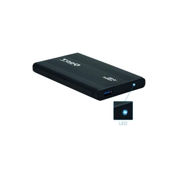 TooQ TQE-2524B Caja Externa para Disco Duro 2.5" USB 3.1 Gen 1 (5 Gbps) 4TB SATA III UASP Aluminio Negro 1 TooQ TQE-2524B Caja Externa para Disco Duro 2.5" USB 3.1 Gen 1 (5 Gbps) 4TB SATA III UASP Aluminio Negro 1