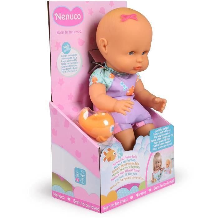 Nenuco Nfn88000 Muñeco Mi Primer Baño para Bebés | Cuerpo Suave Sumergible en Agua con Pececito Incluido | Ideal para +12 Meses 5 Nenuco Nfn88000 Muñeco Mi Primer Baño para Bebés | Cuerpo Suave Sumergible en Agua con Pececito Incluido | Ideal para +12 Meses 5